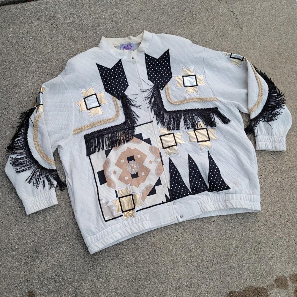 Vintage 80s Southern Stitches Southwestern Jacket